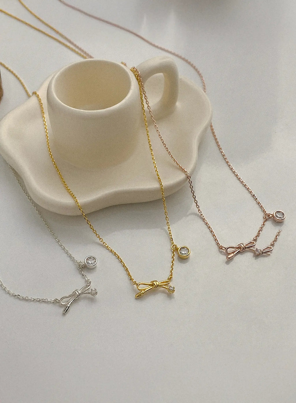 Tokarczuk Ribbon Cubic Necklace IU506