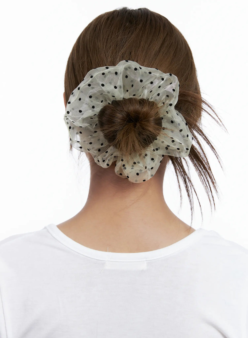 Sheer Polka-Dot Scrunchie CL514