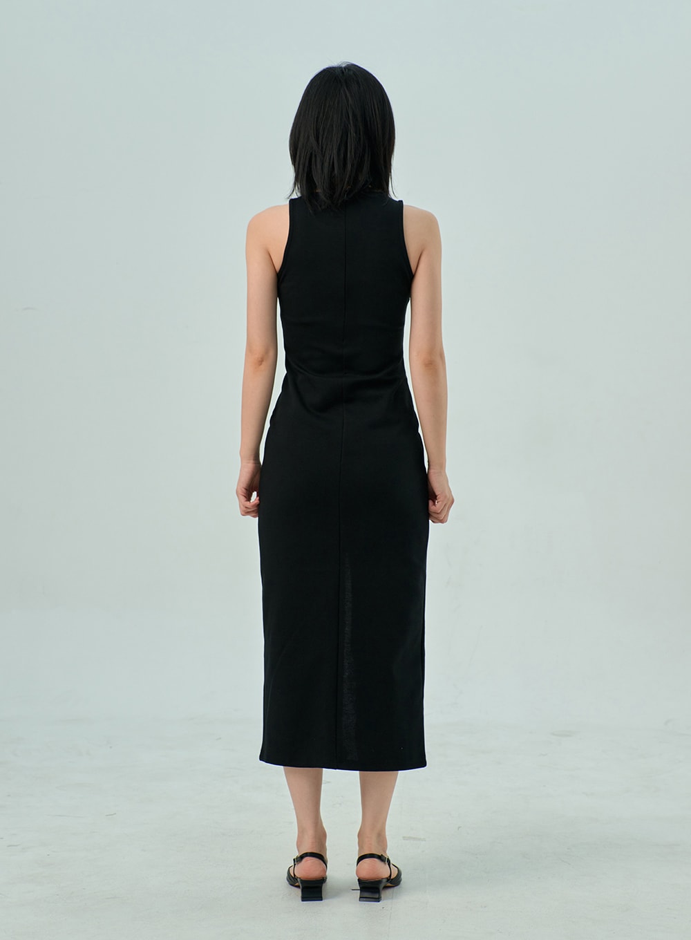 Slit Sleeveless Maxi Dress OY310