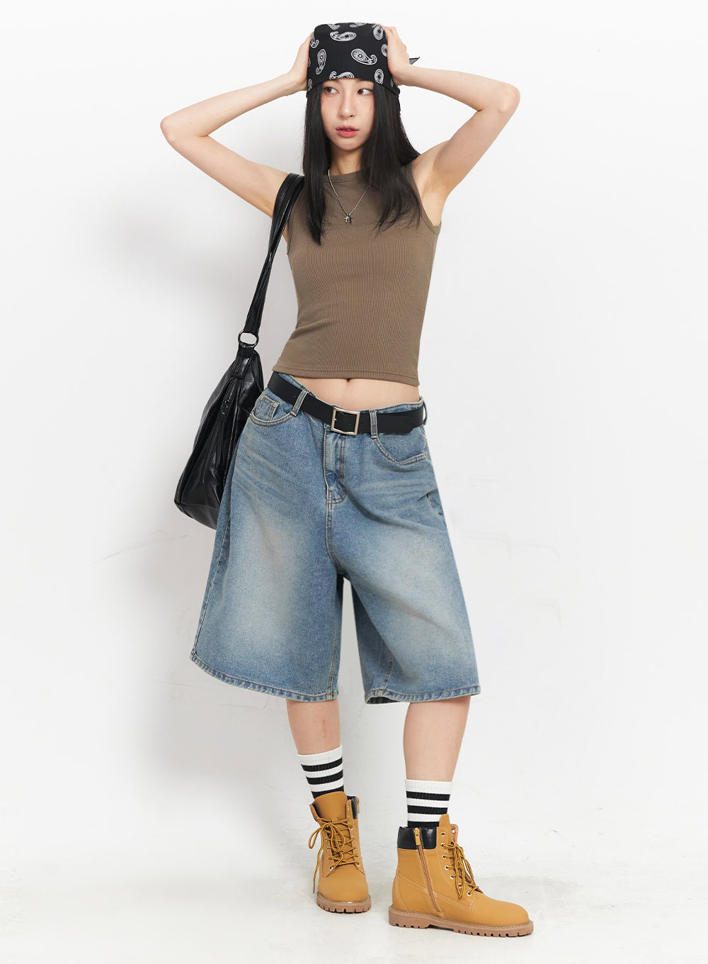 Washed Baggy Jorts IY529