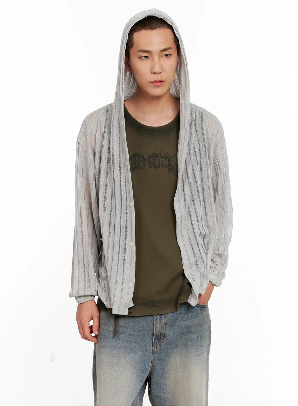 Men's Ribbed Knit Sweater IG511