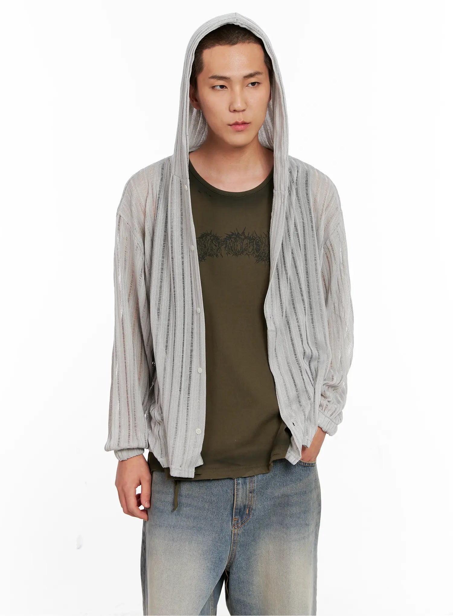 Men's Ribbed Knit Sweater IG511