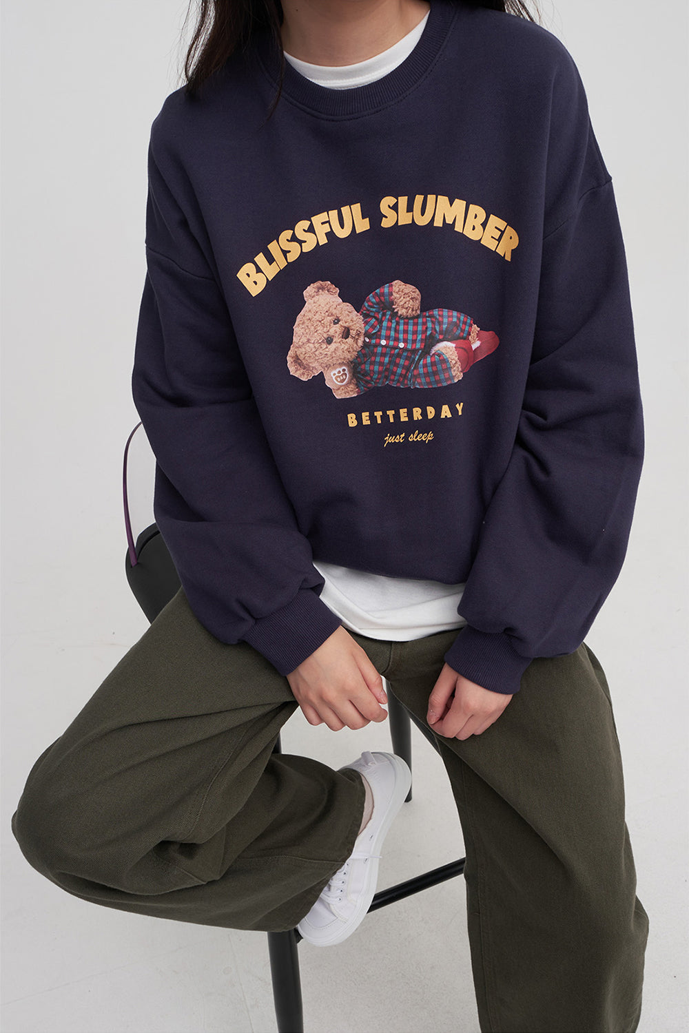 Sleeping Bear Print Sweatshirt