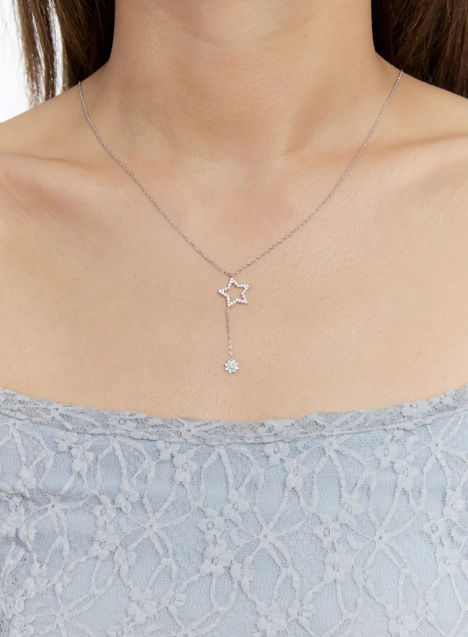 Falling Flora Star Necklace IS517