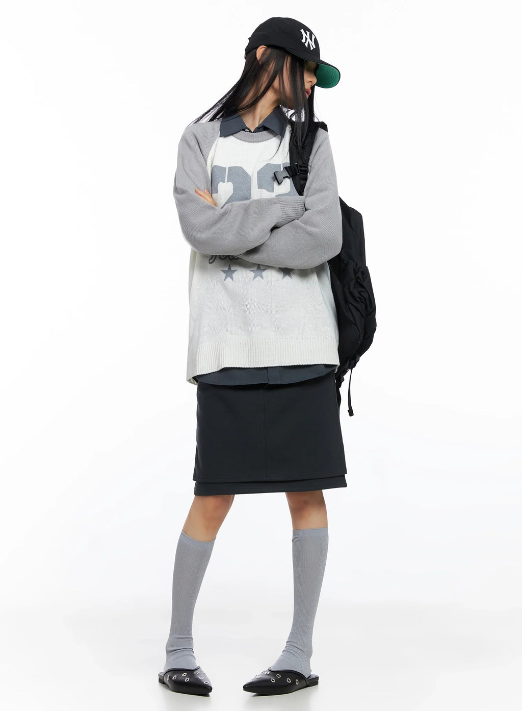 Versatile Double-Layered Midi Skirt CO517