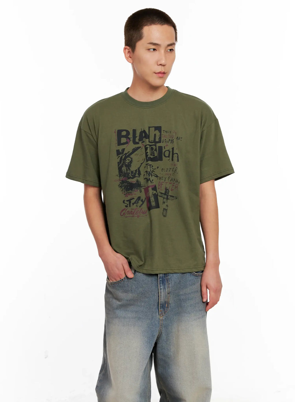 Men's Casual Graphic Tee IG511