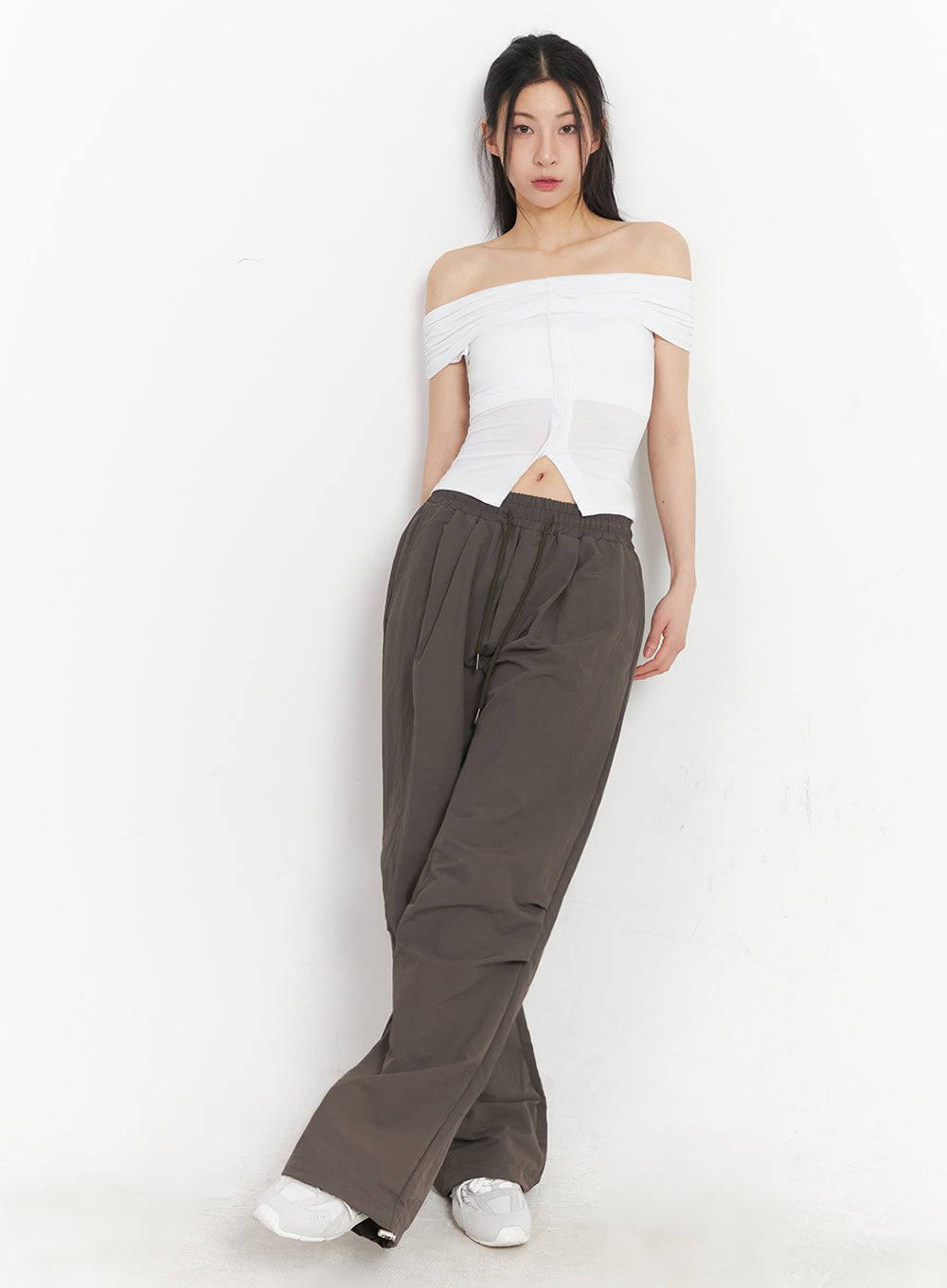 Comfort Pintuck Wide-Leg Sweatpants IY529