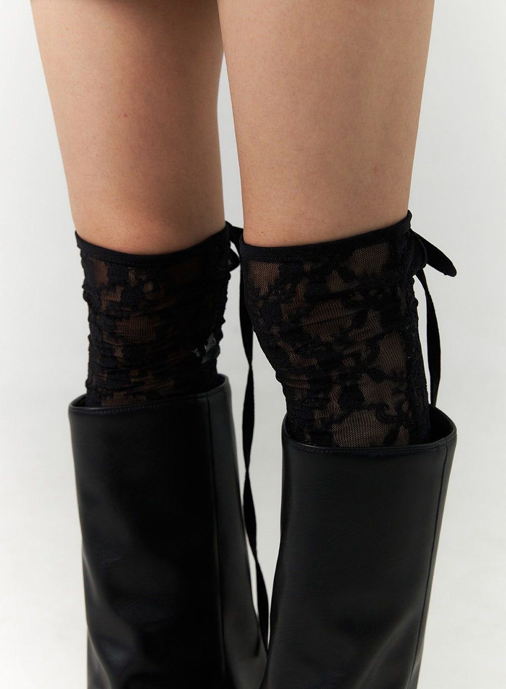 Ribbon Lace Mesh Socks CN317