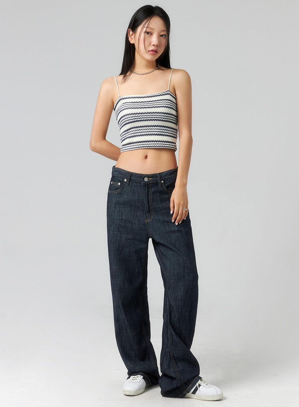 Wide Leg Dark Wash Jeans CL320