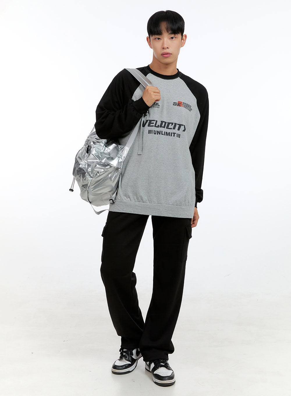 Men's Cargo Sweatpants (Black) IG416