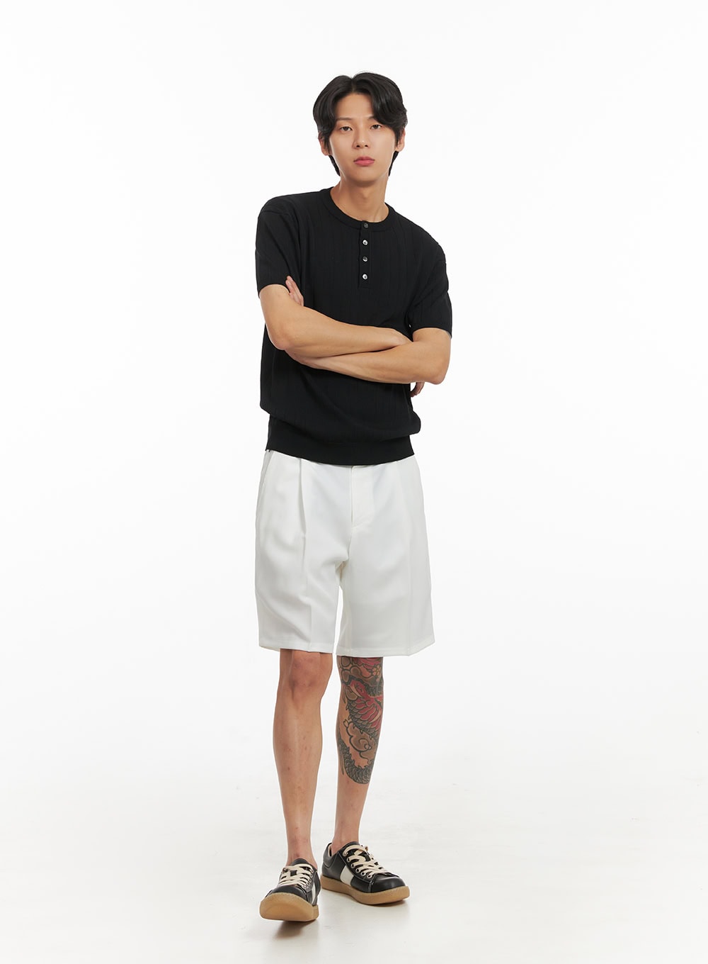 Men's Basic Straight Leg Shorts IY416