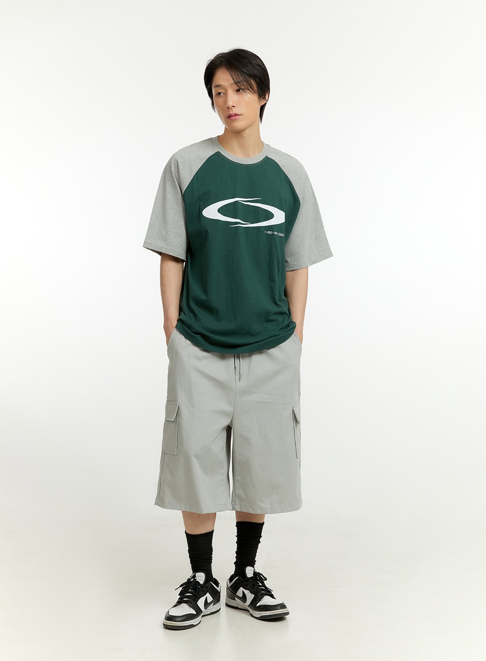 Men's Cargo Midi Shorts IL418