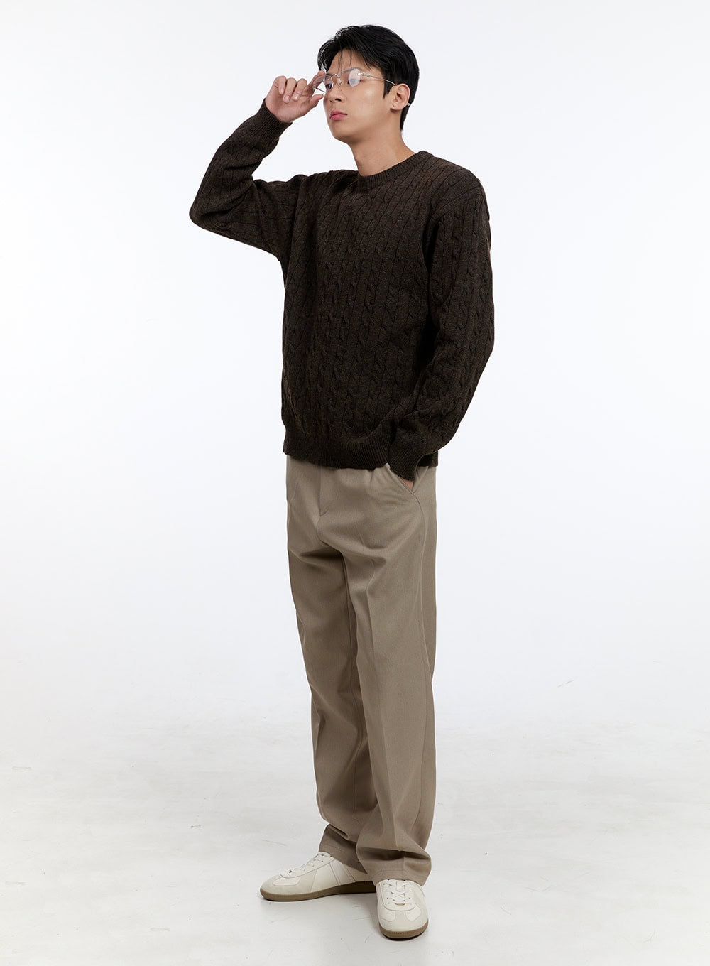 Men's Solid Tailored Pants IG428