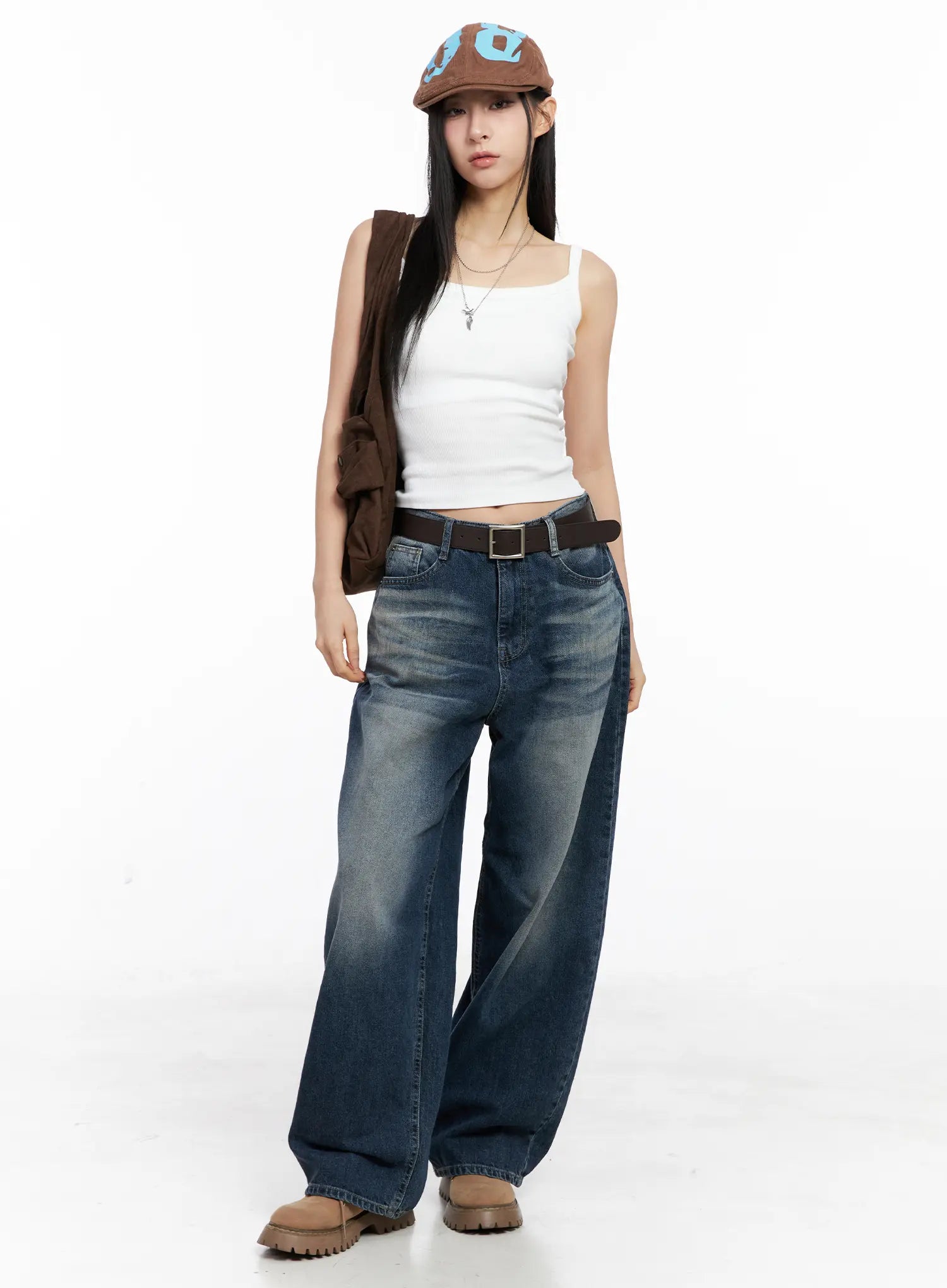 Aisha Washed Baggy Jeans CC1109