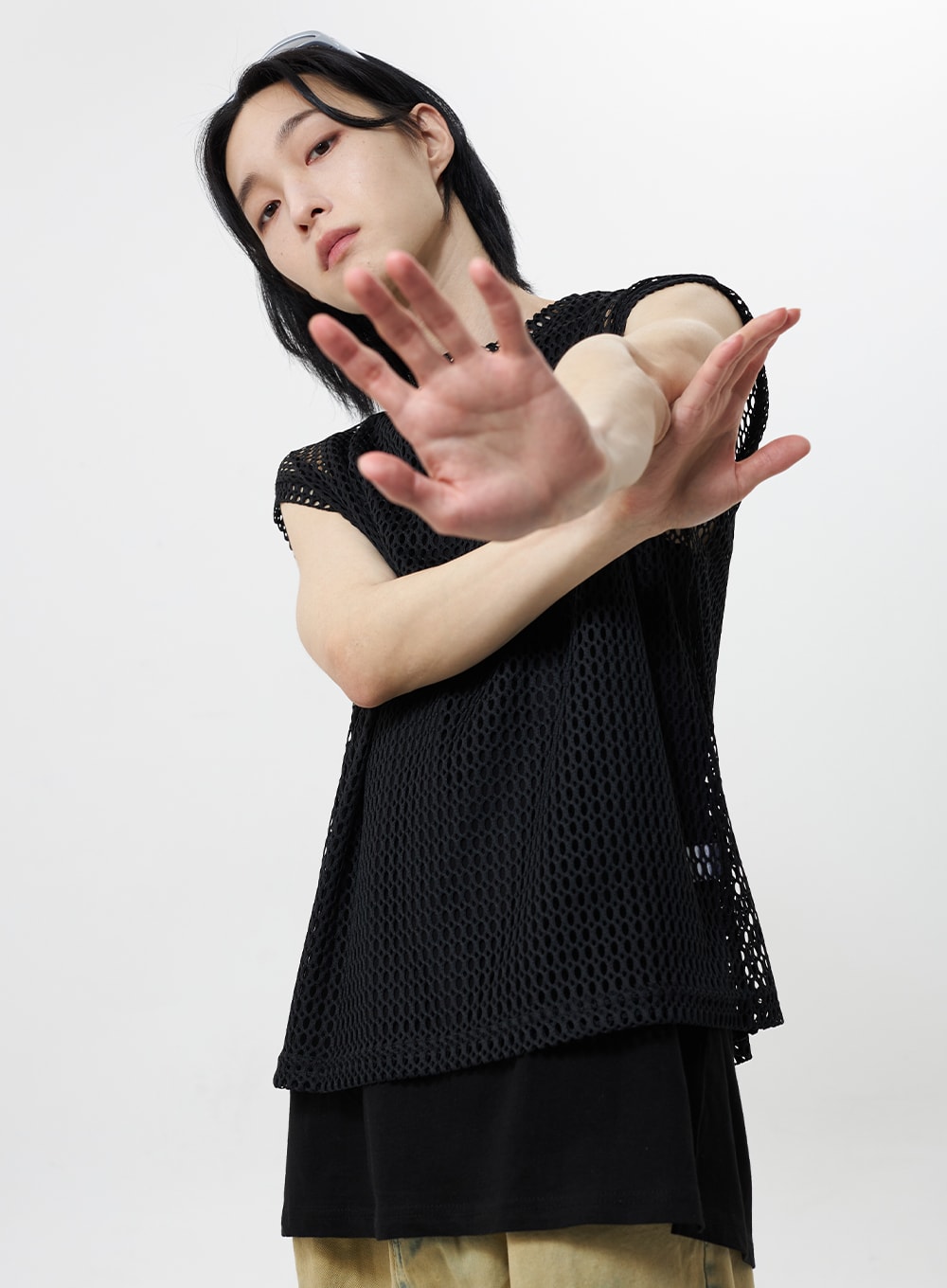 Open Stitch Vest Unisex CY322