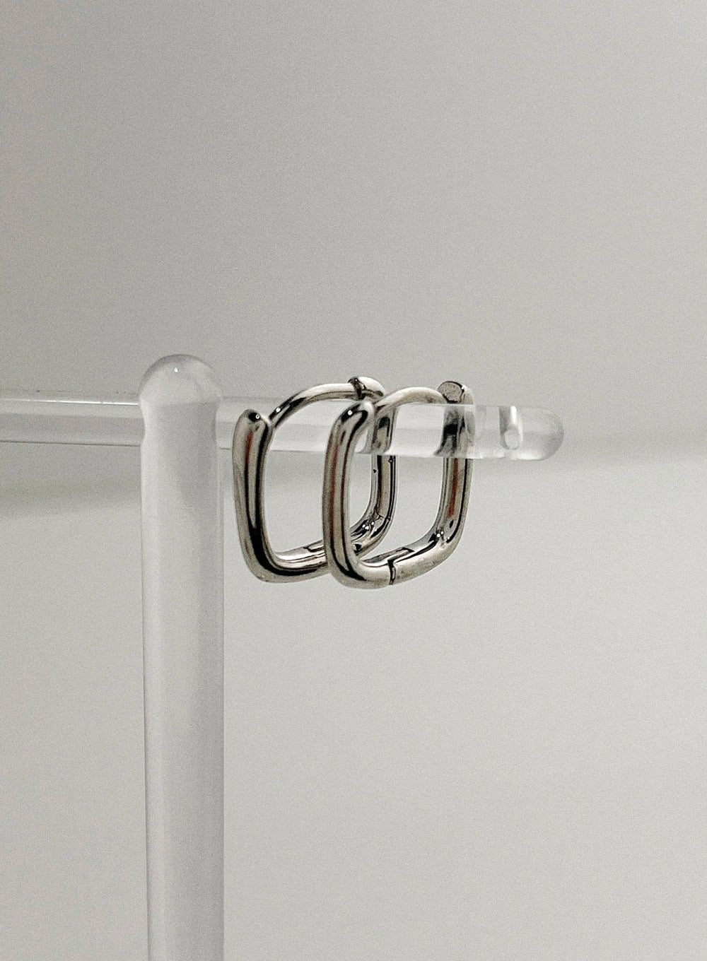Simple Square Ring Earrings IL415