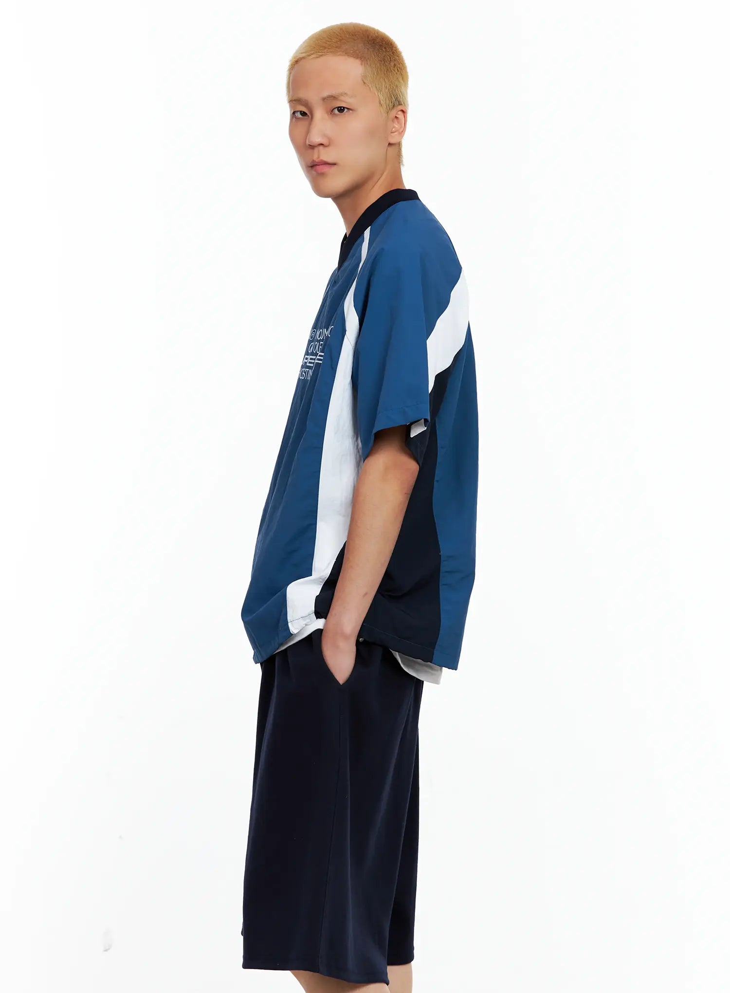 Men's V-Neck Basic Jersey IL514