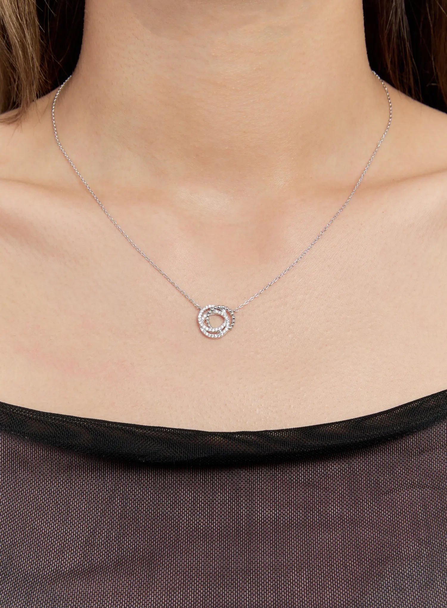 Trinity Cubic Necklace IS517