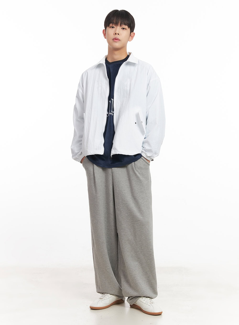 Men's Pintuck Wide-Leg Sweatpants IM528