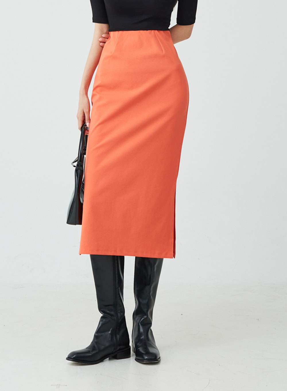 Side Slit H-Line Skirt IU26