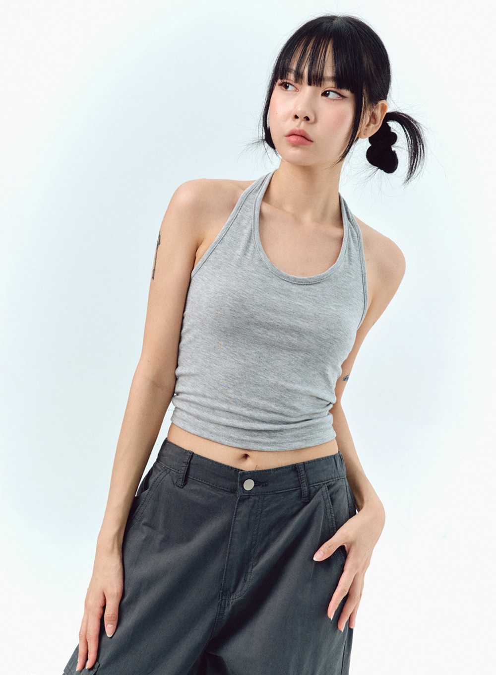 Halter Neck Cropped Top IG304