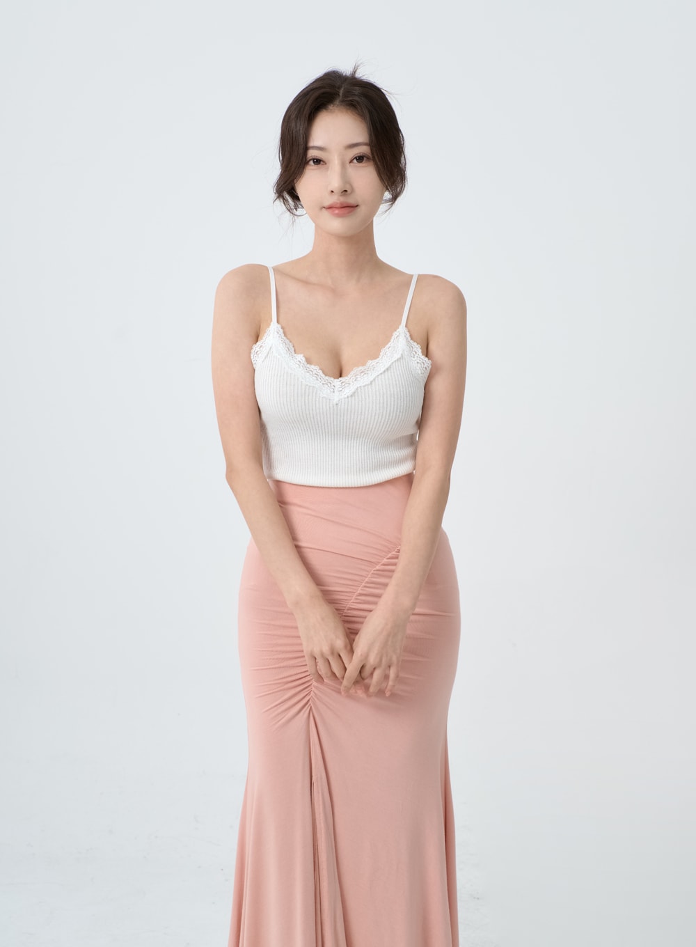 Crop Lingerie Style Tank Top IO26