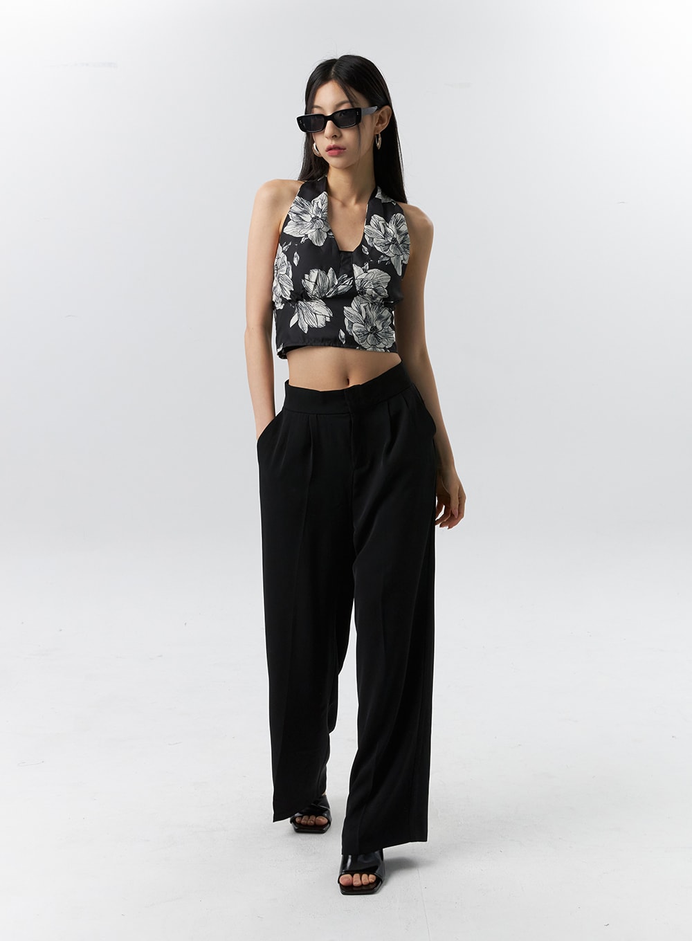 Mid-Rise Tailored Pants IL321