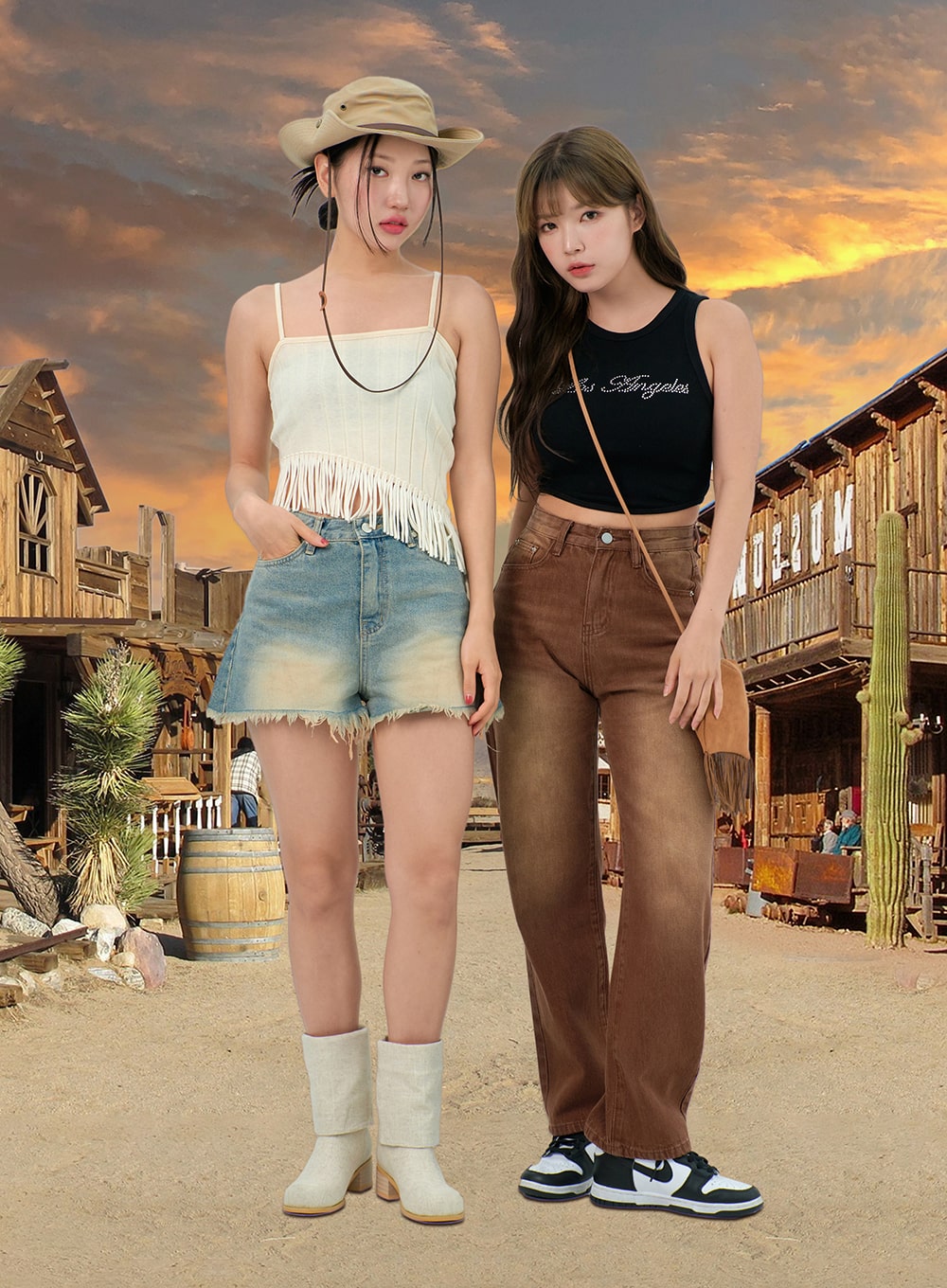 Mid-Rise Denim Shorts BU308