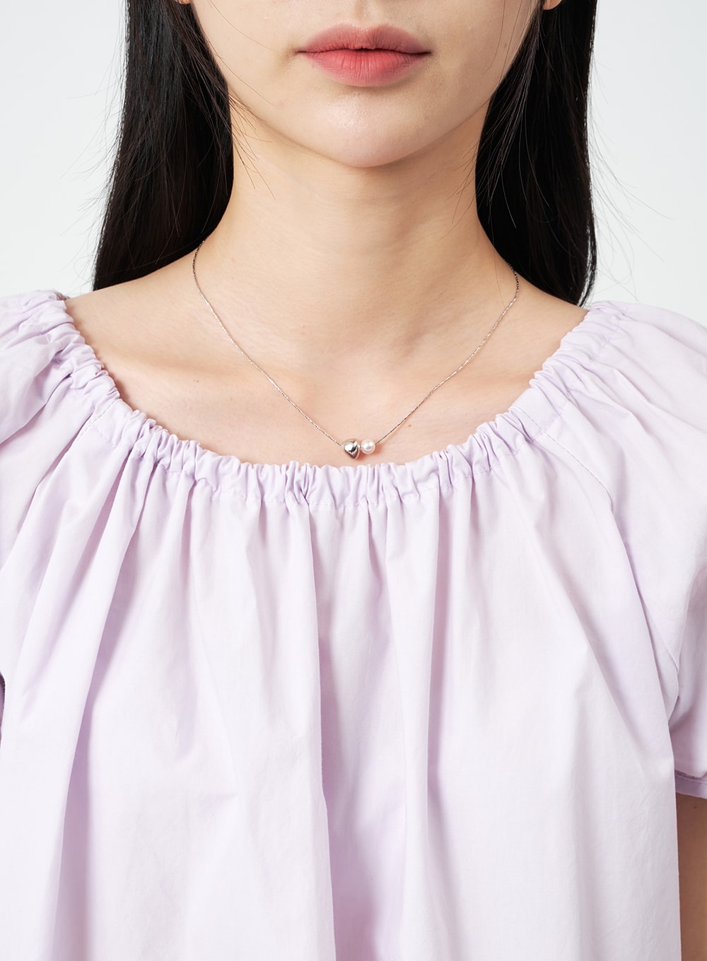 Simple Ball and Pearl Necklace OJ28