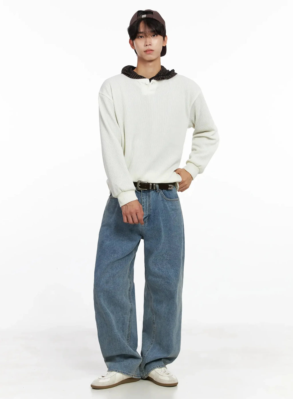 Men's Classic Blue Denim Jeans IO517