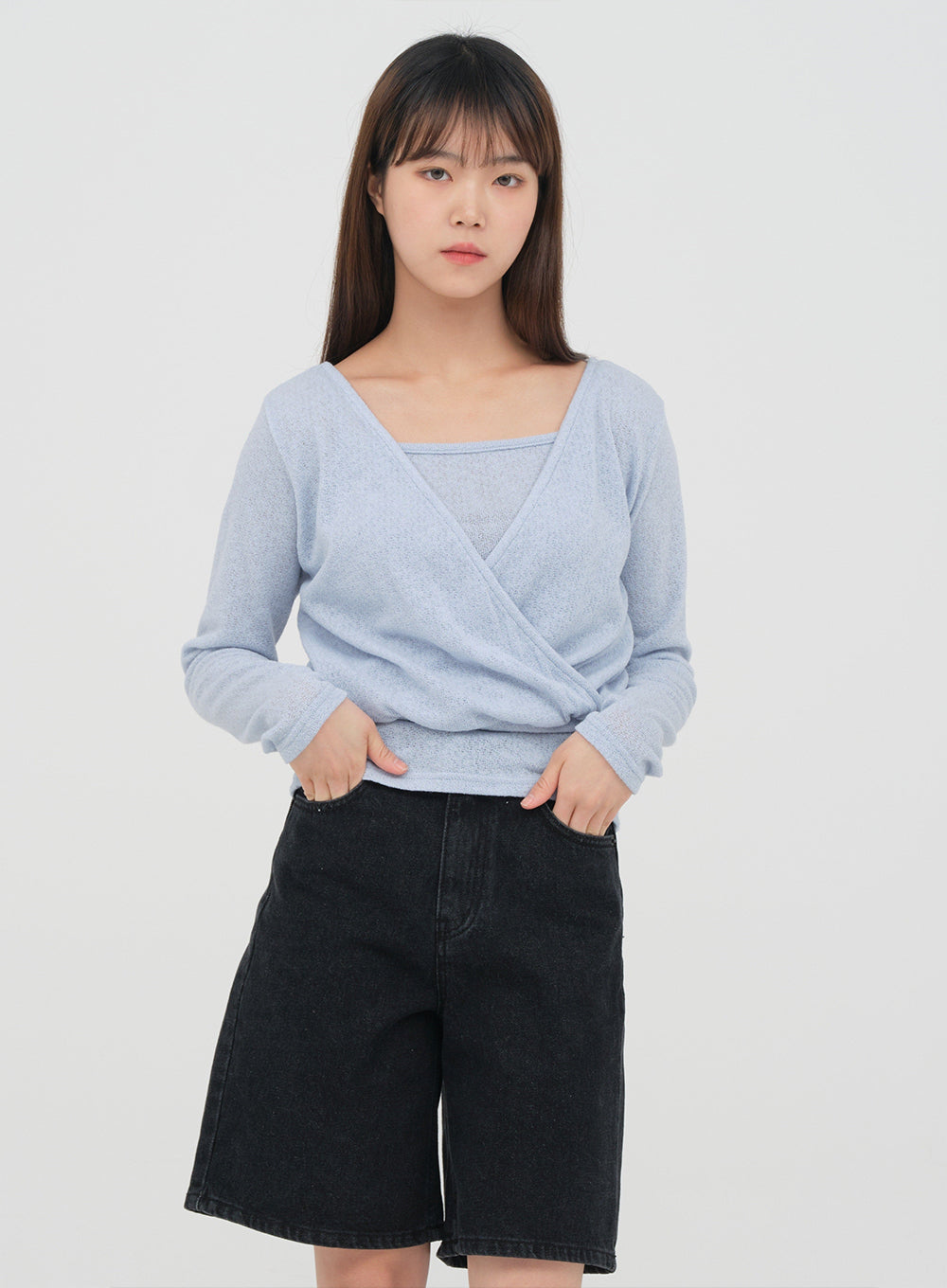 Wrap Knit and Cami Set #OU-A2412017