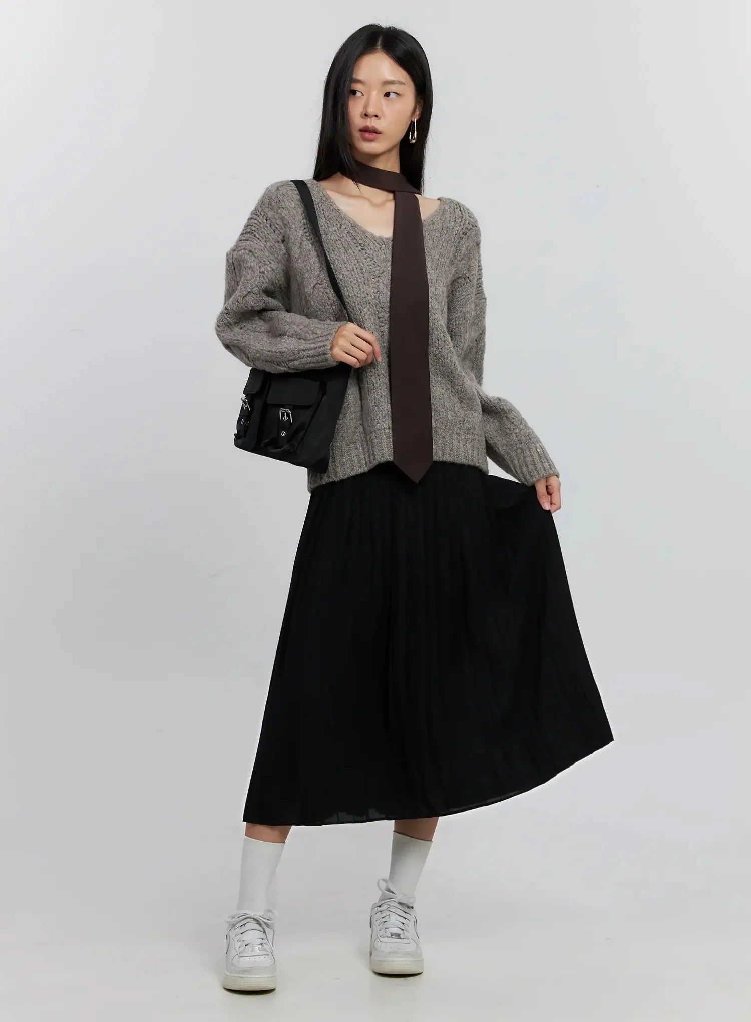 Pleated Maxi Skirt IS516