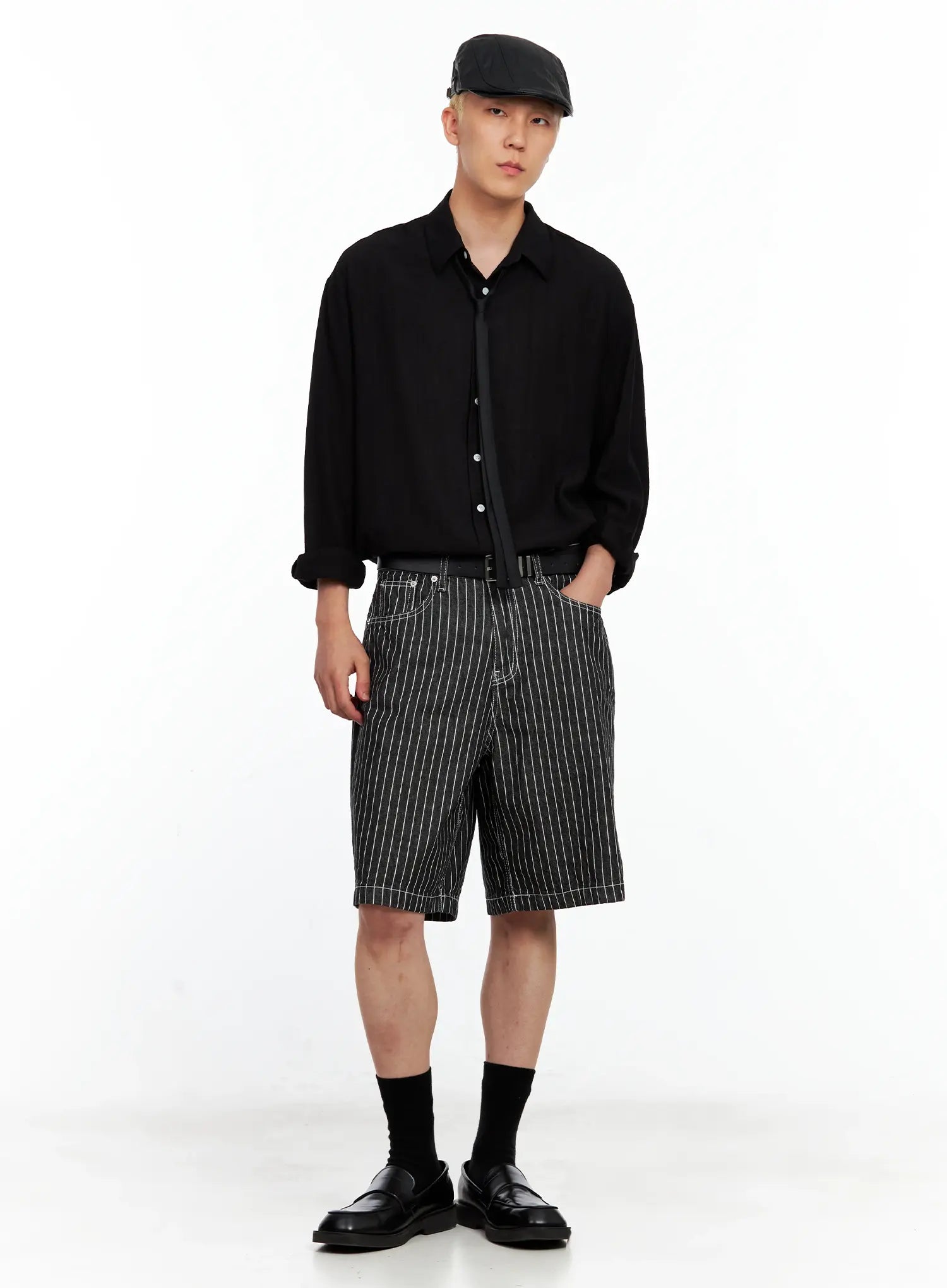 Men's Pinstripe Shorts IL514