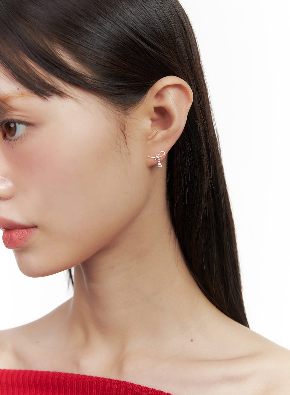 Simple Silver Earrings IO418