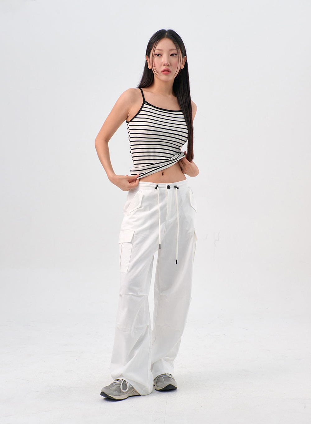 Drawstring Wide Pants IL310