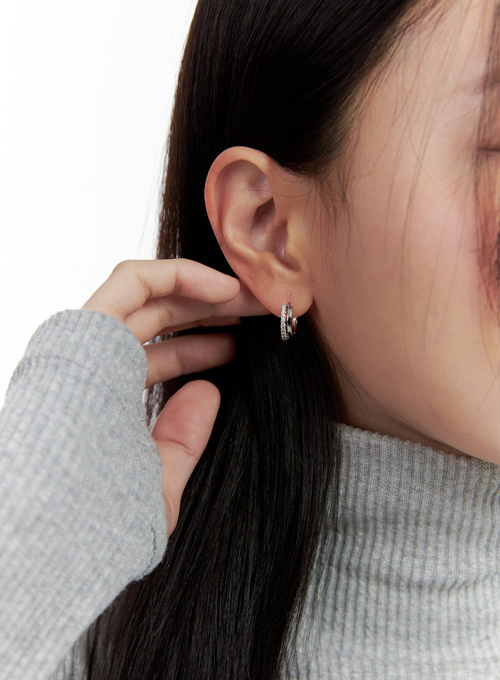 Half Cubic Earrings IJ503