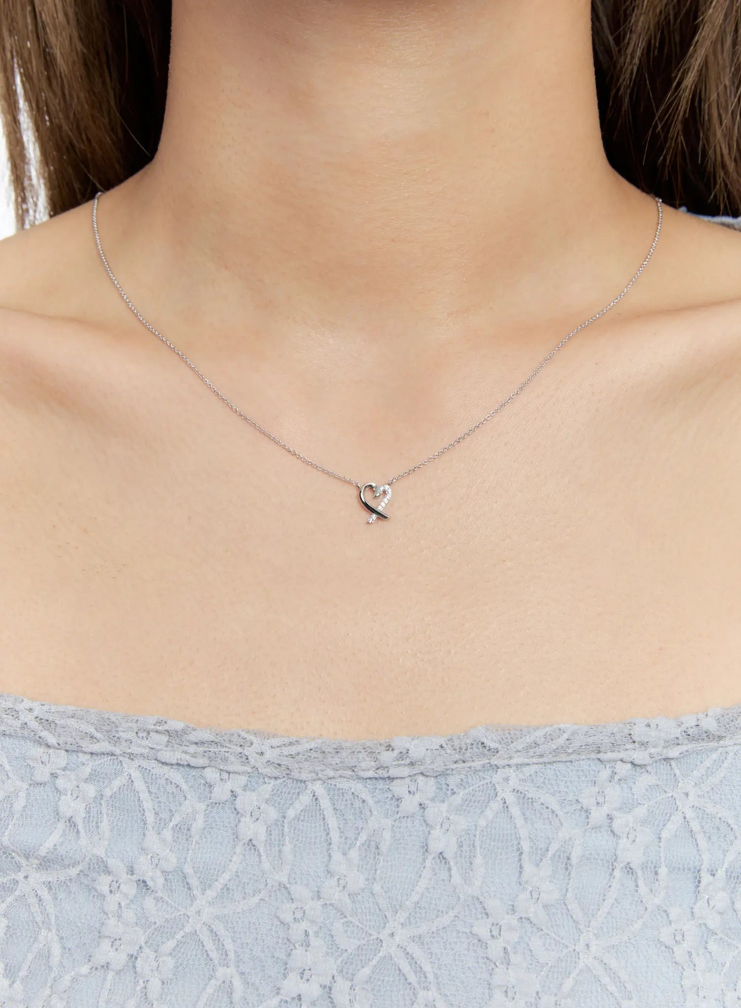 Trailing Heart Necklace IS517