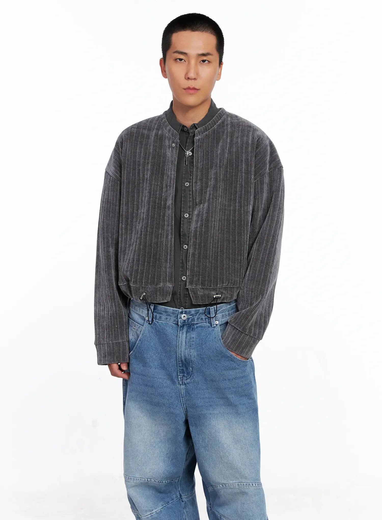 Men's Velvet Crop Jacket IS510