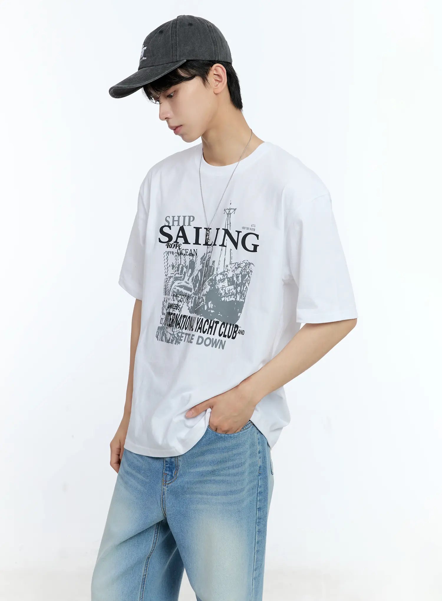 Men's Sailing Graphic T-Shirt IL529