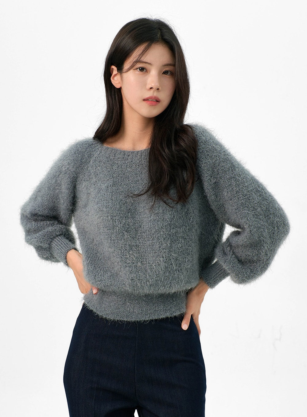 Fuzzy Off-Shoulder Sweater OG327
