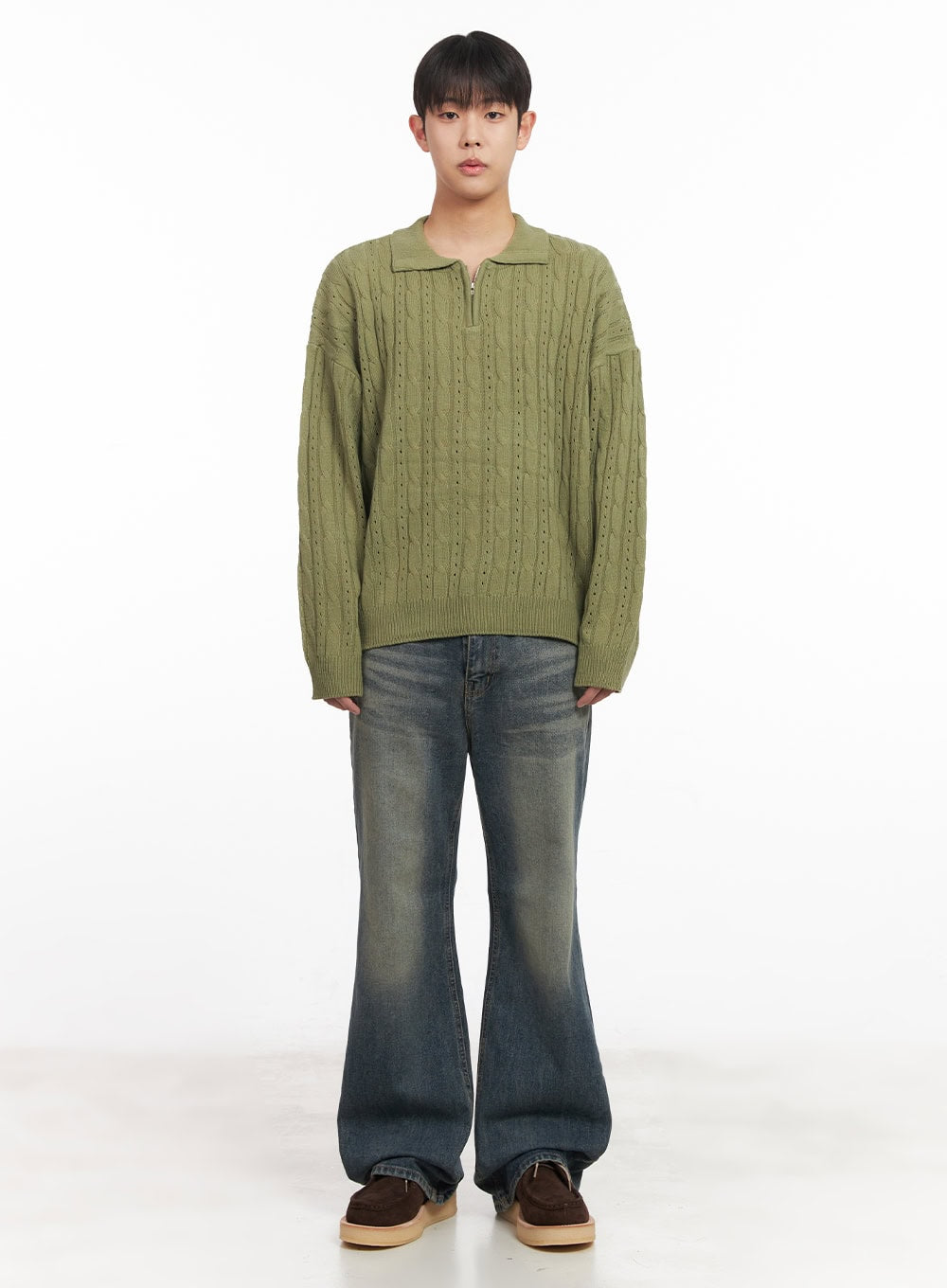 Men's Washed Flared Jeans IM517