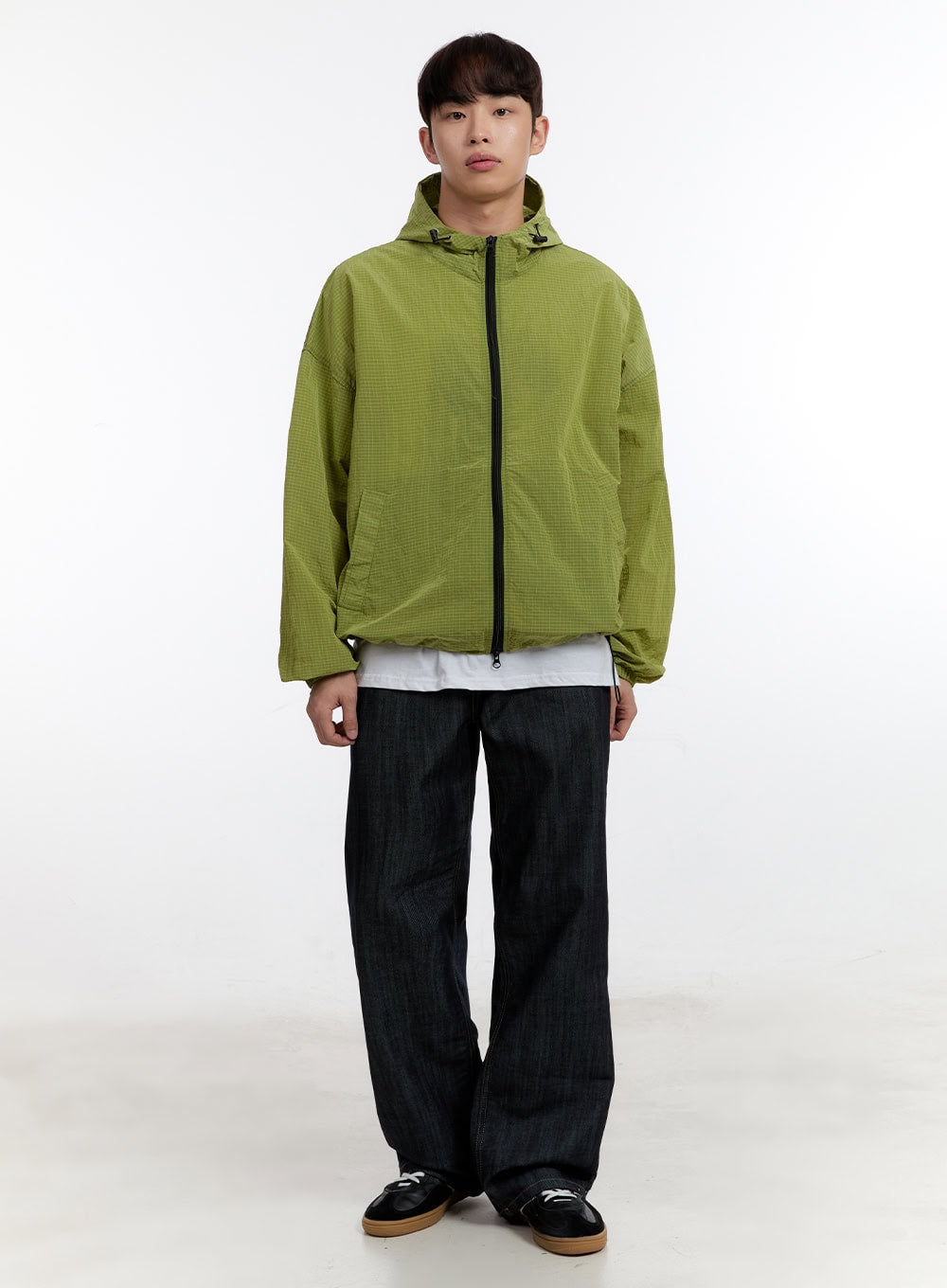 Men's No-Fade Wide-Leg Jeans IA507