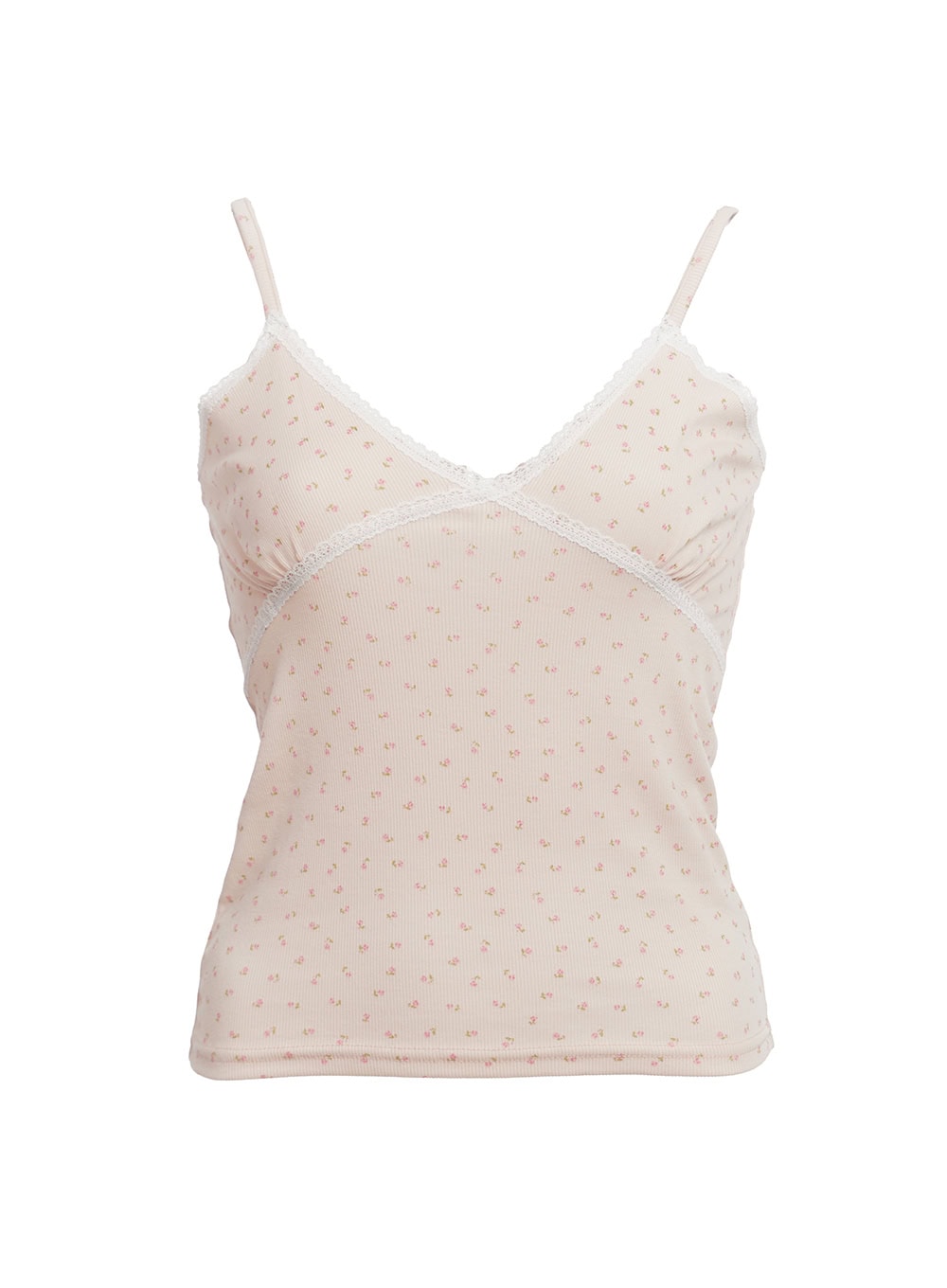 Soft Floral Lace Cami Top IA524