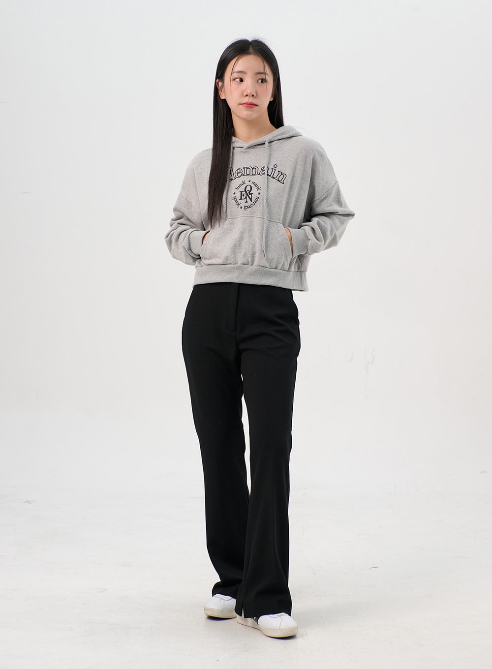 Boot Cut Slim Pants OS302