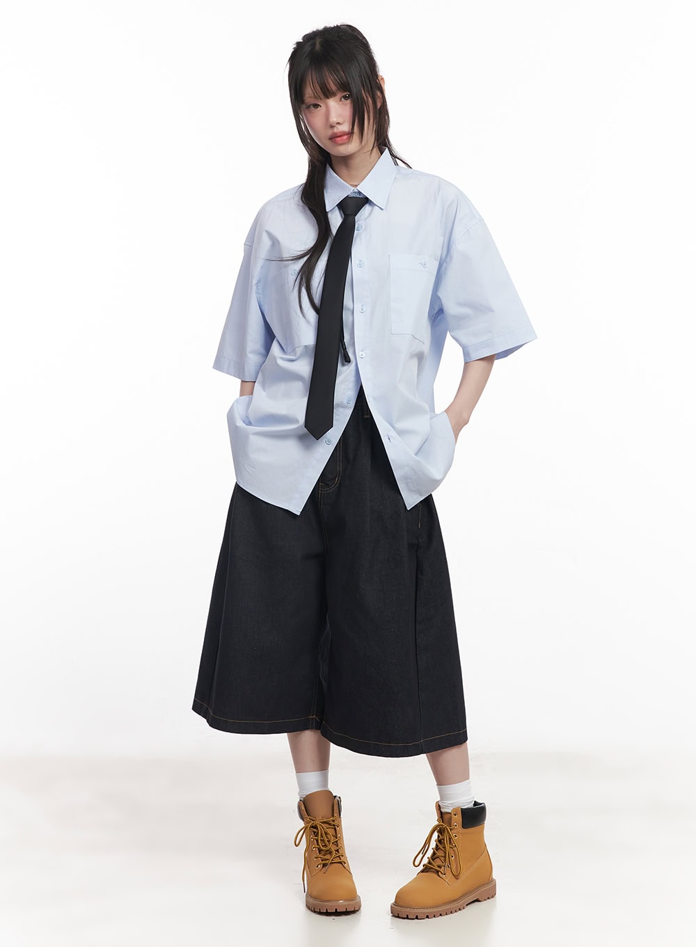 Alli No-Fade Wide-Leg Jorts CY520