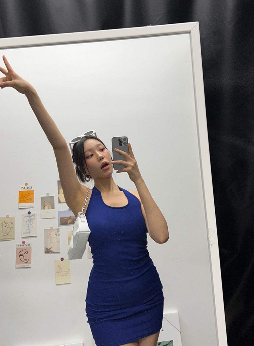 Halter Neck Mini Dress IU322