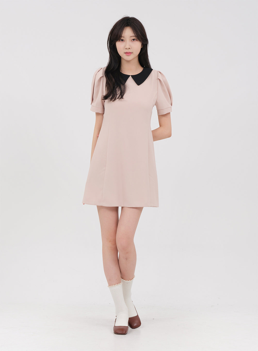 Collared Short Mini Dress OM30