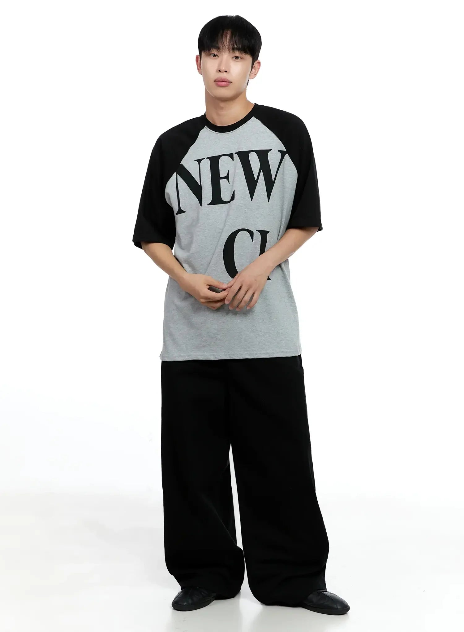 Men's Classic Wide-Leg Cotton Pants IG520