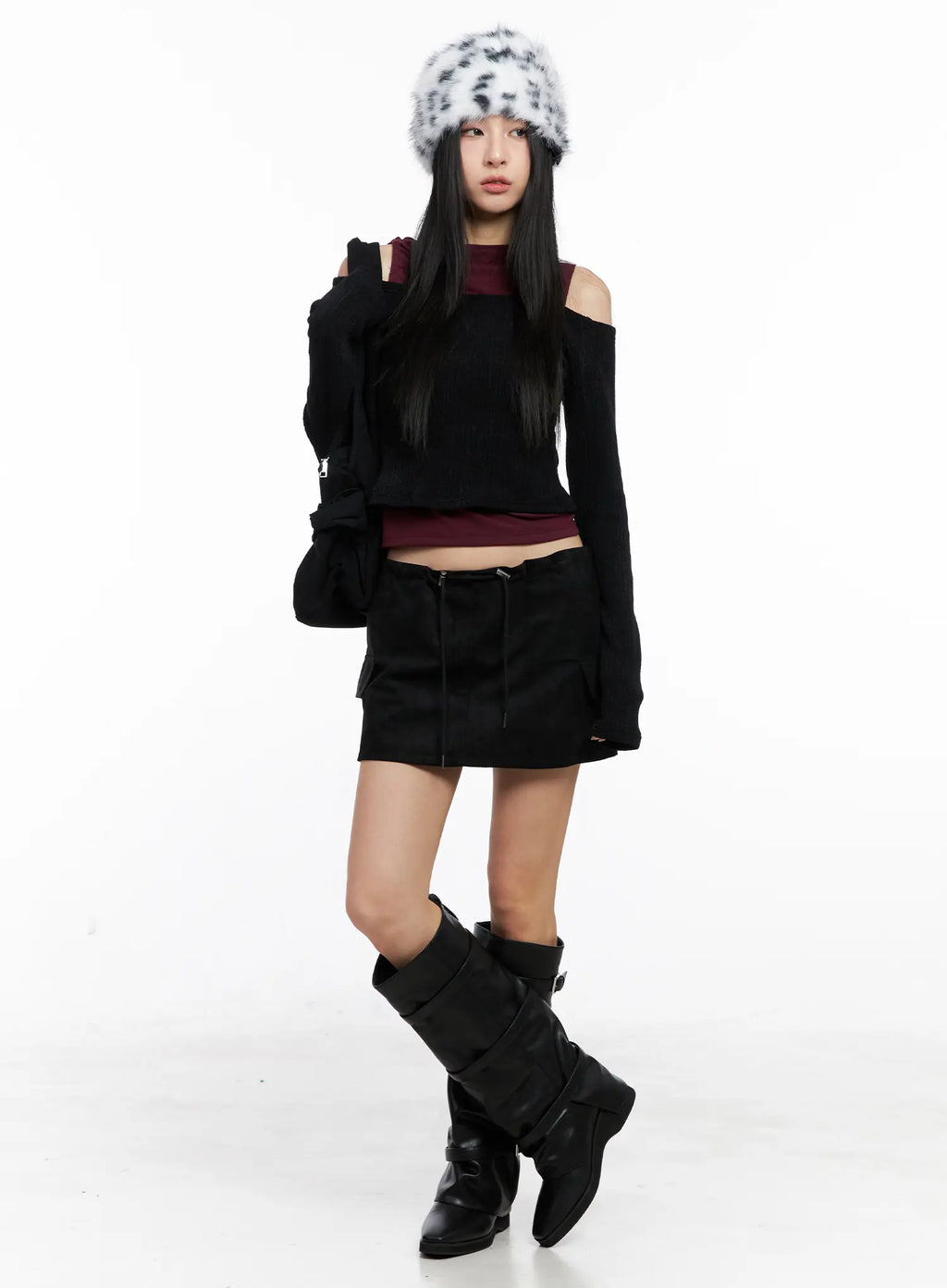 Off-Shoulder Crop Top CC1109