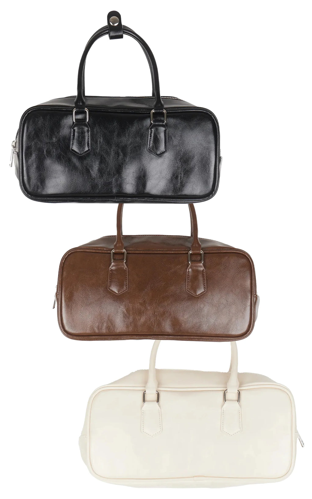 Chic Faux Leather Shoulder Bag IU512